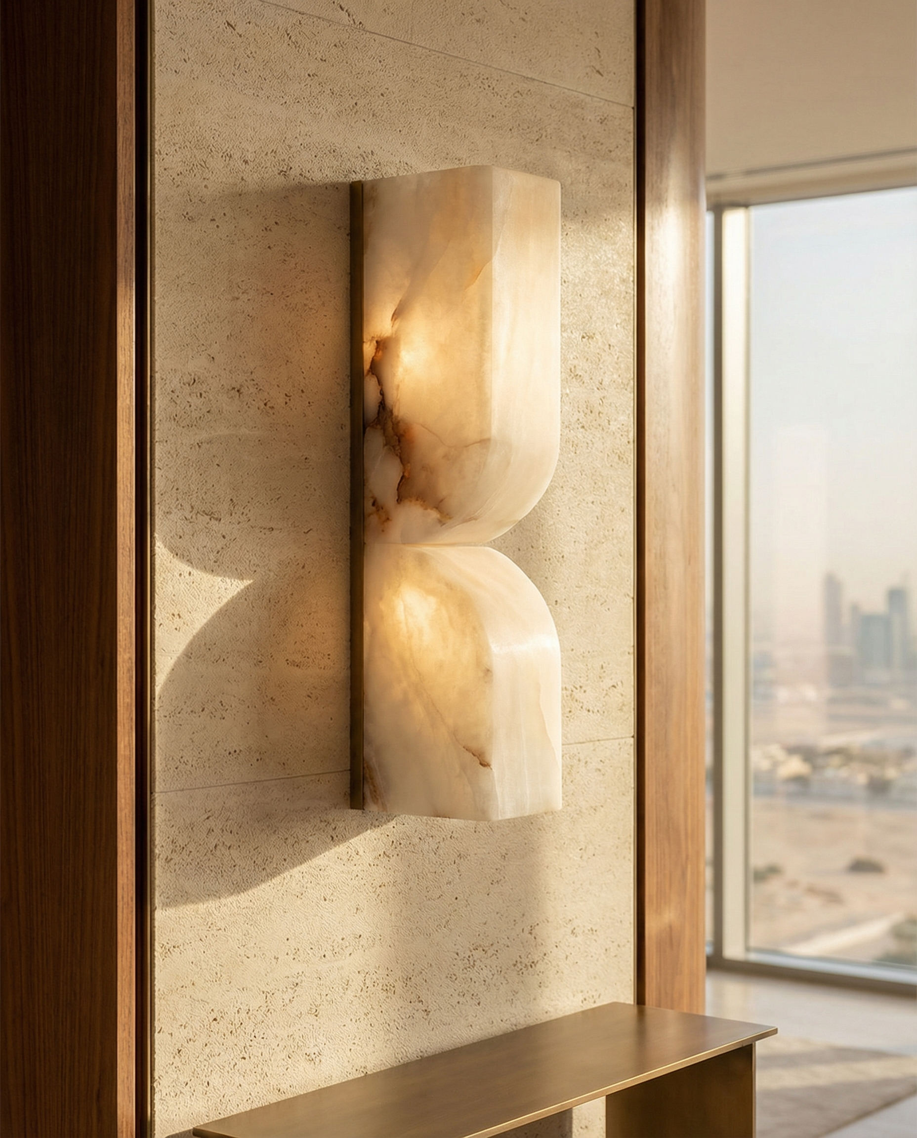 Averra Dual Stone Wall Light