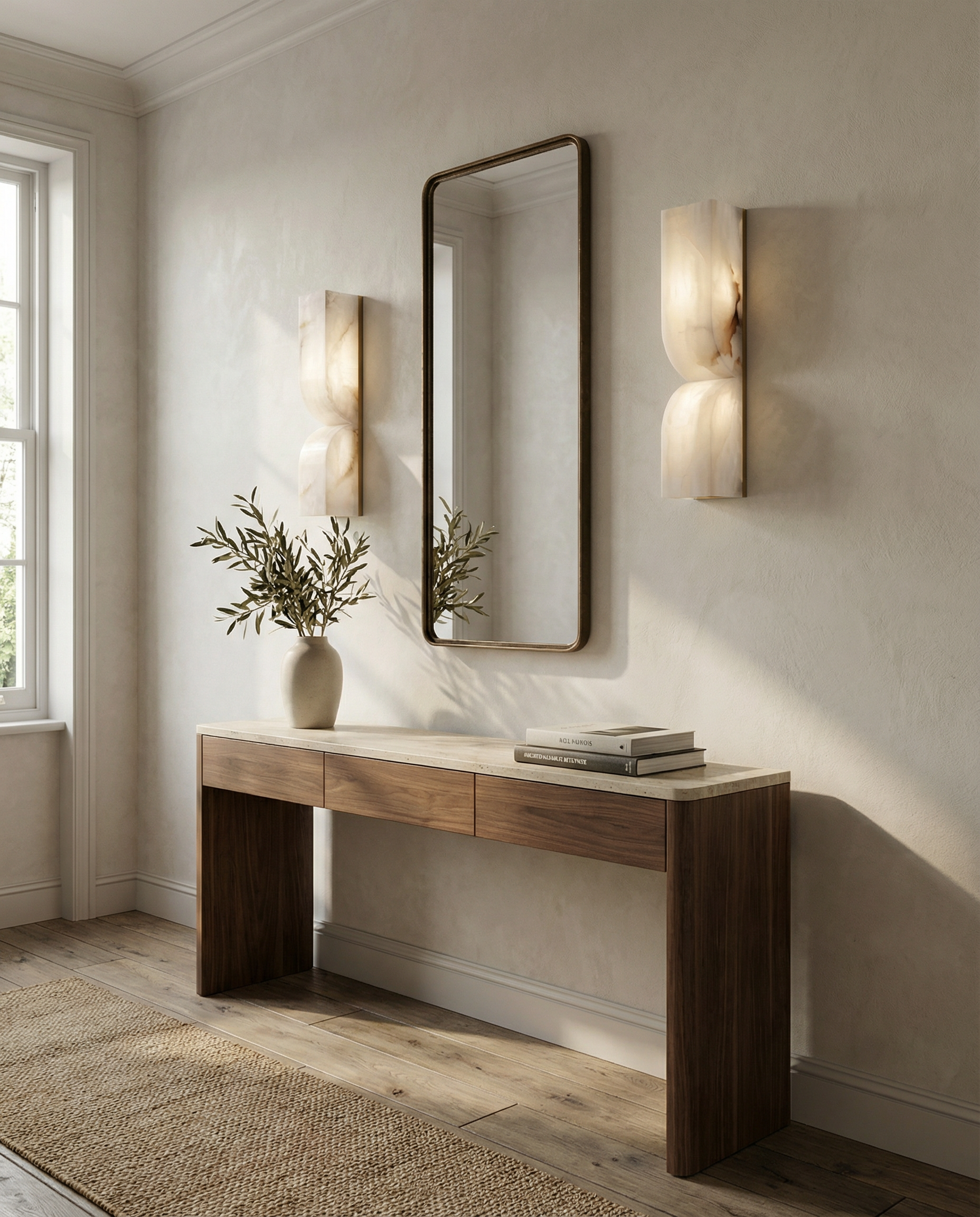 Averra Dual Stone Wall Light