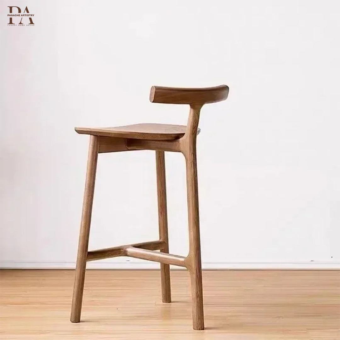 Linea Wooden Bar Stool