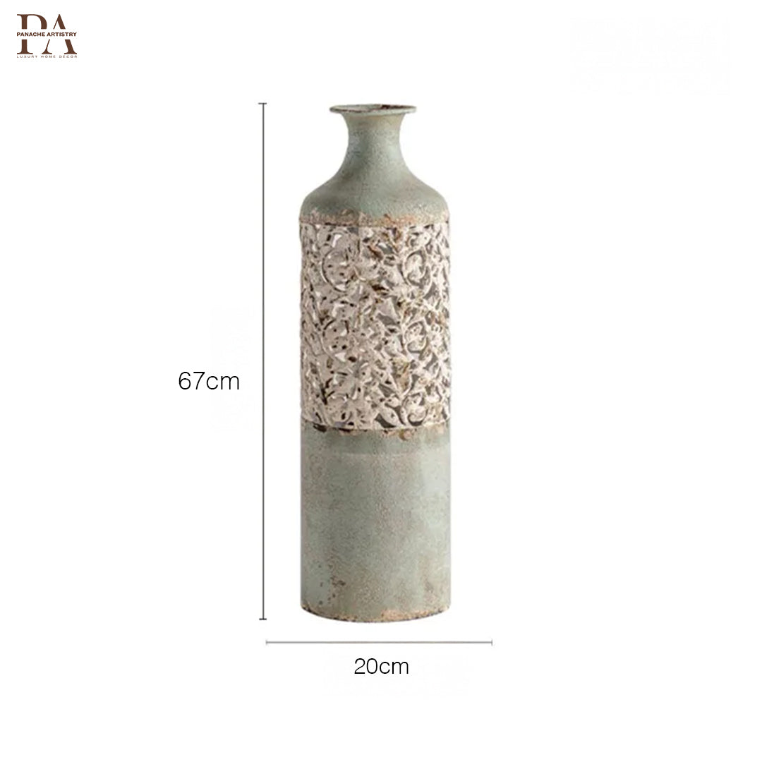 Vintage Lacework Iron Vase Set
