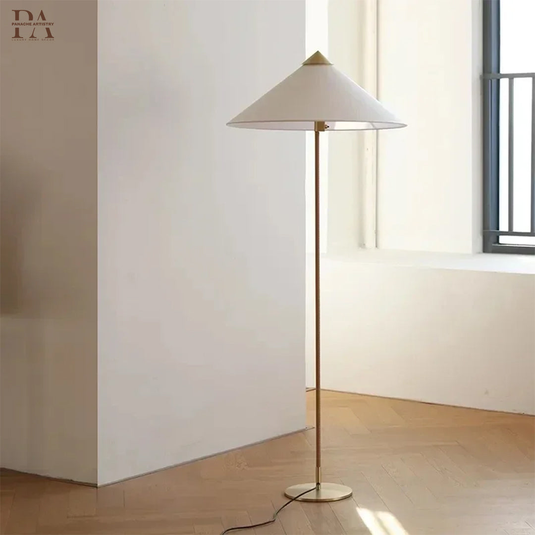 Boho Rattan Floor Lamp