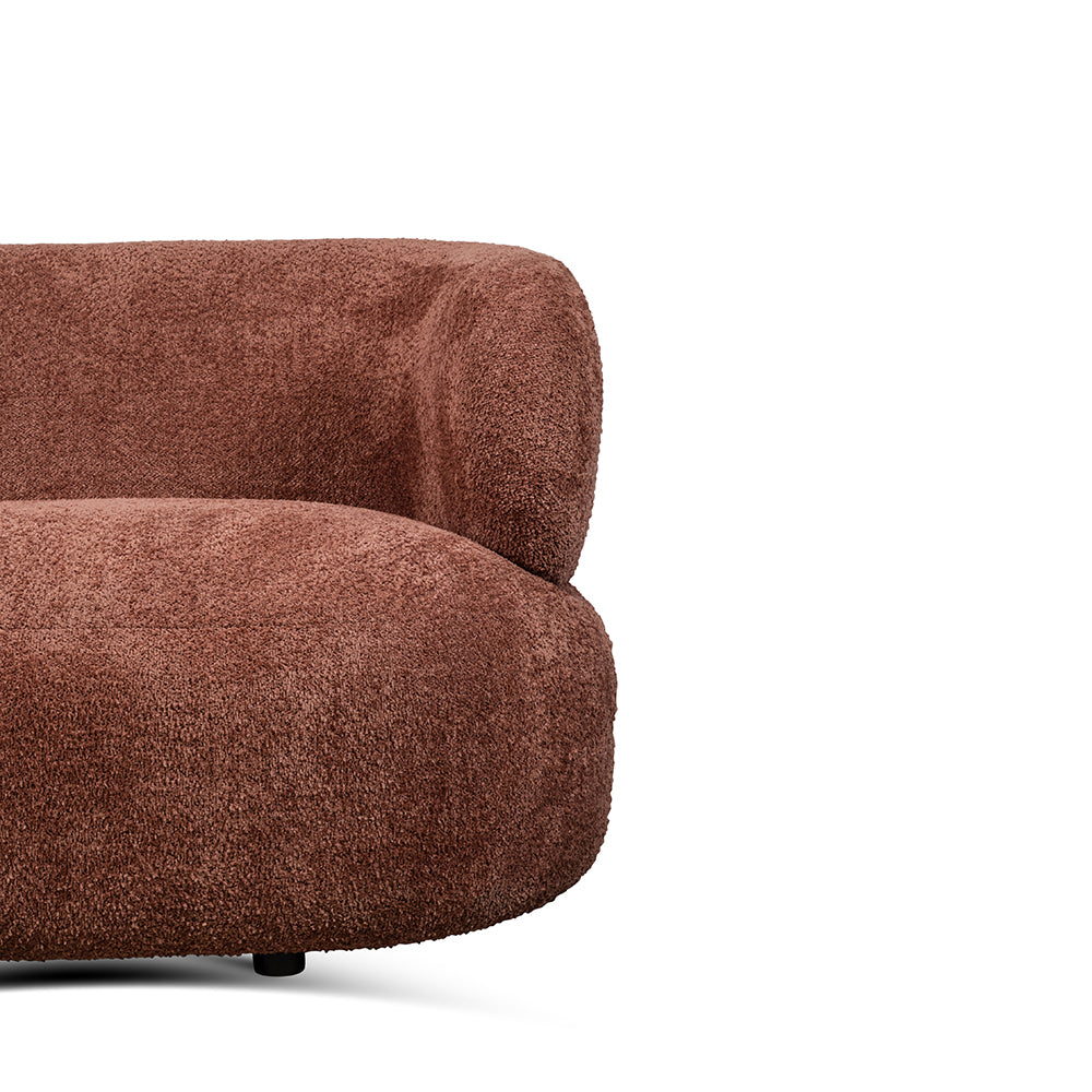 Vellichor 3 Seater Sofa (Rose Brown)