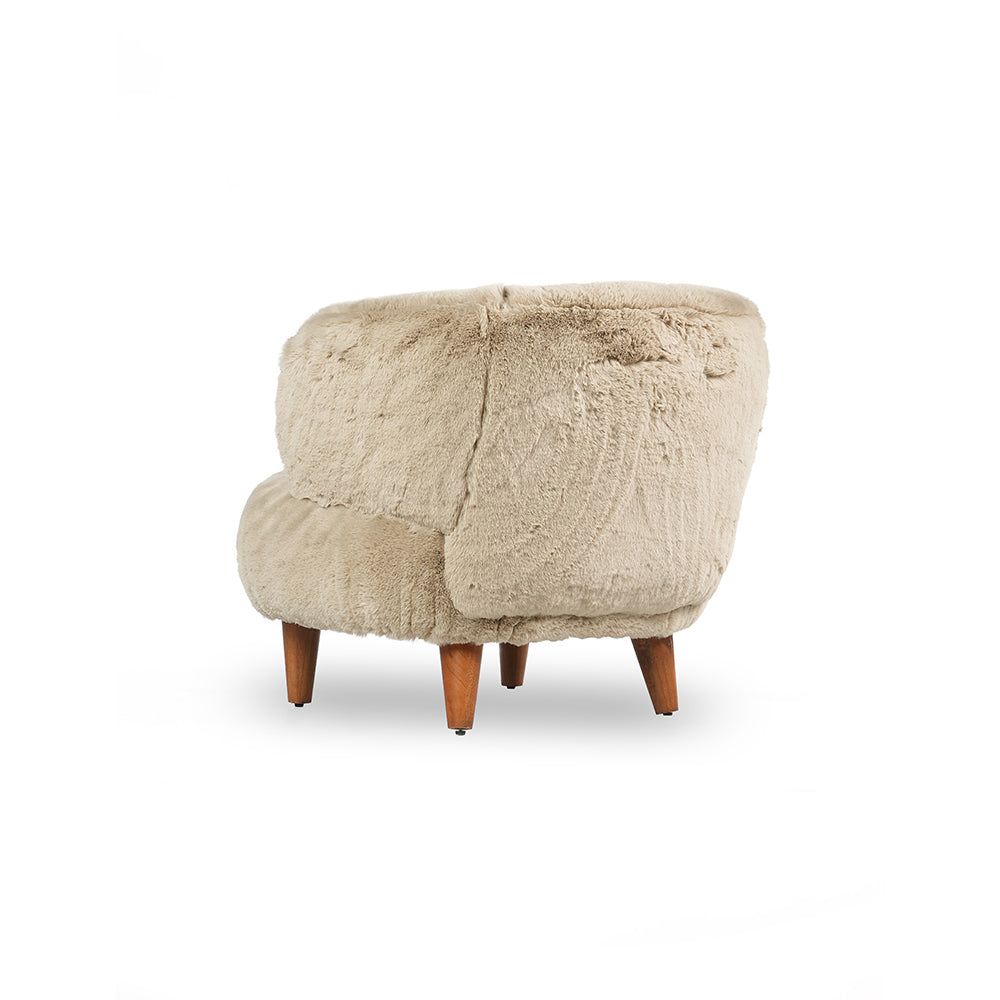 Pluma Lounge Chair , Beige