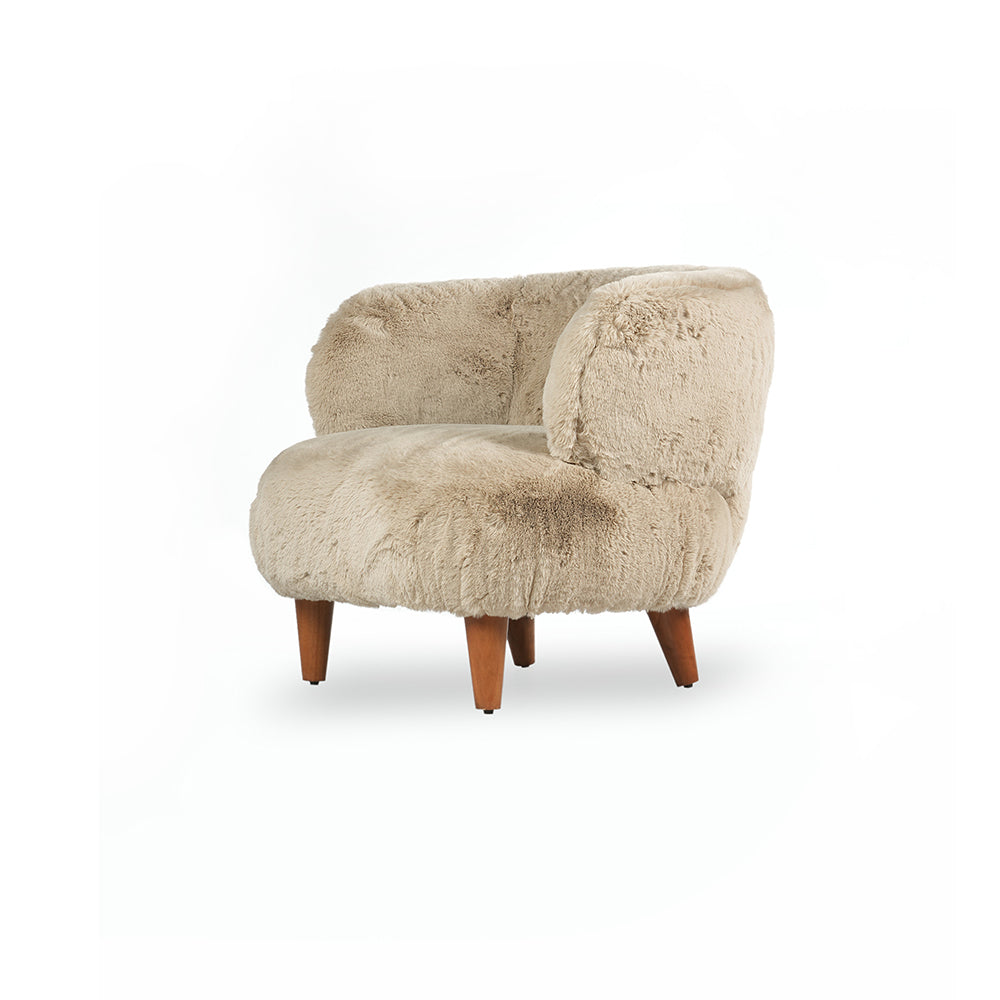 Pluma Lounge Chair , Beige