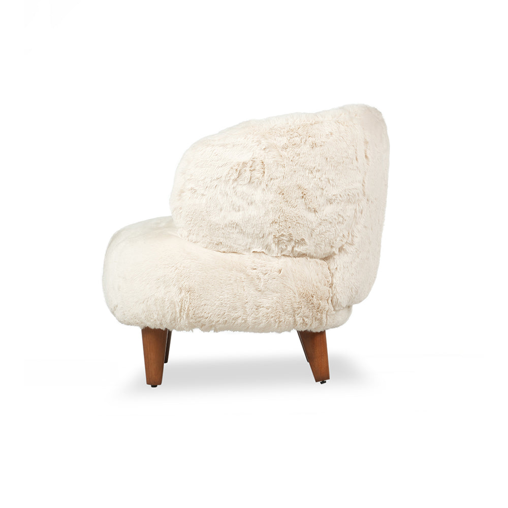 Pluma Lounge Chair , Cream