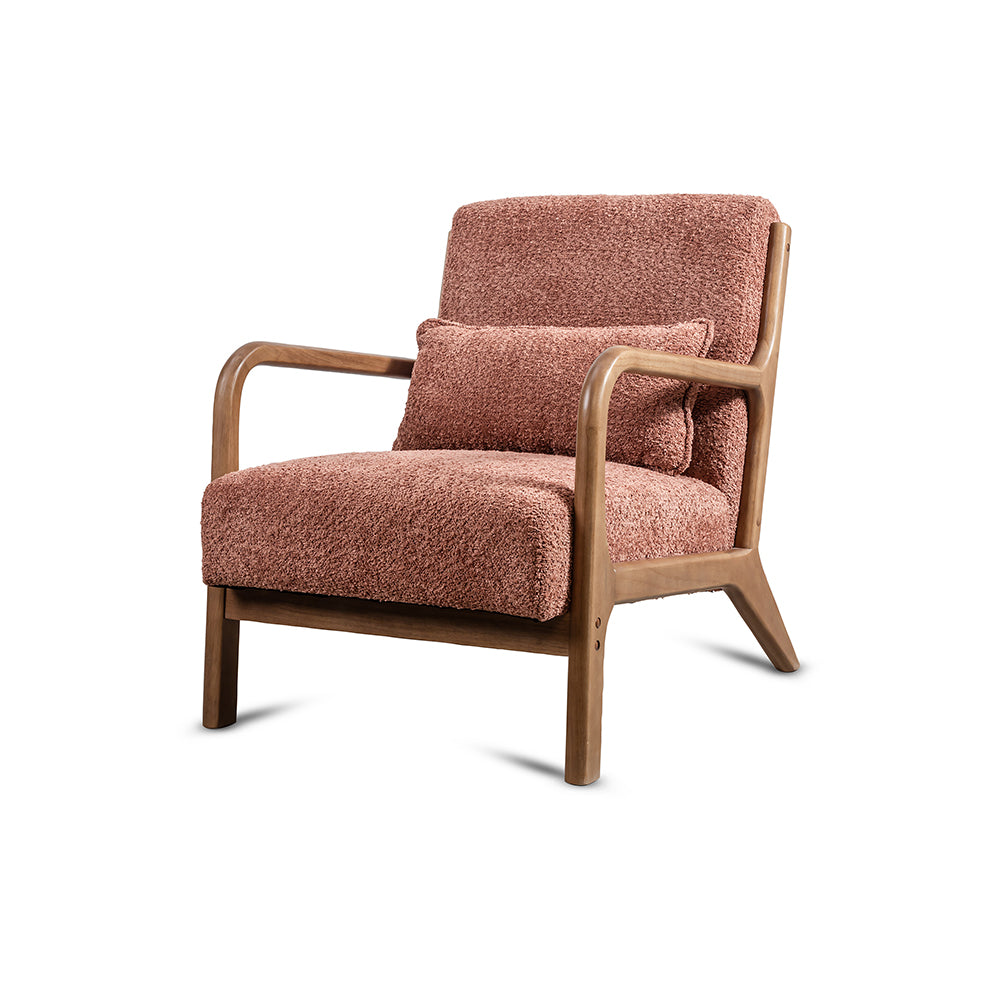 Alma Armchair, Rose Brown