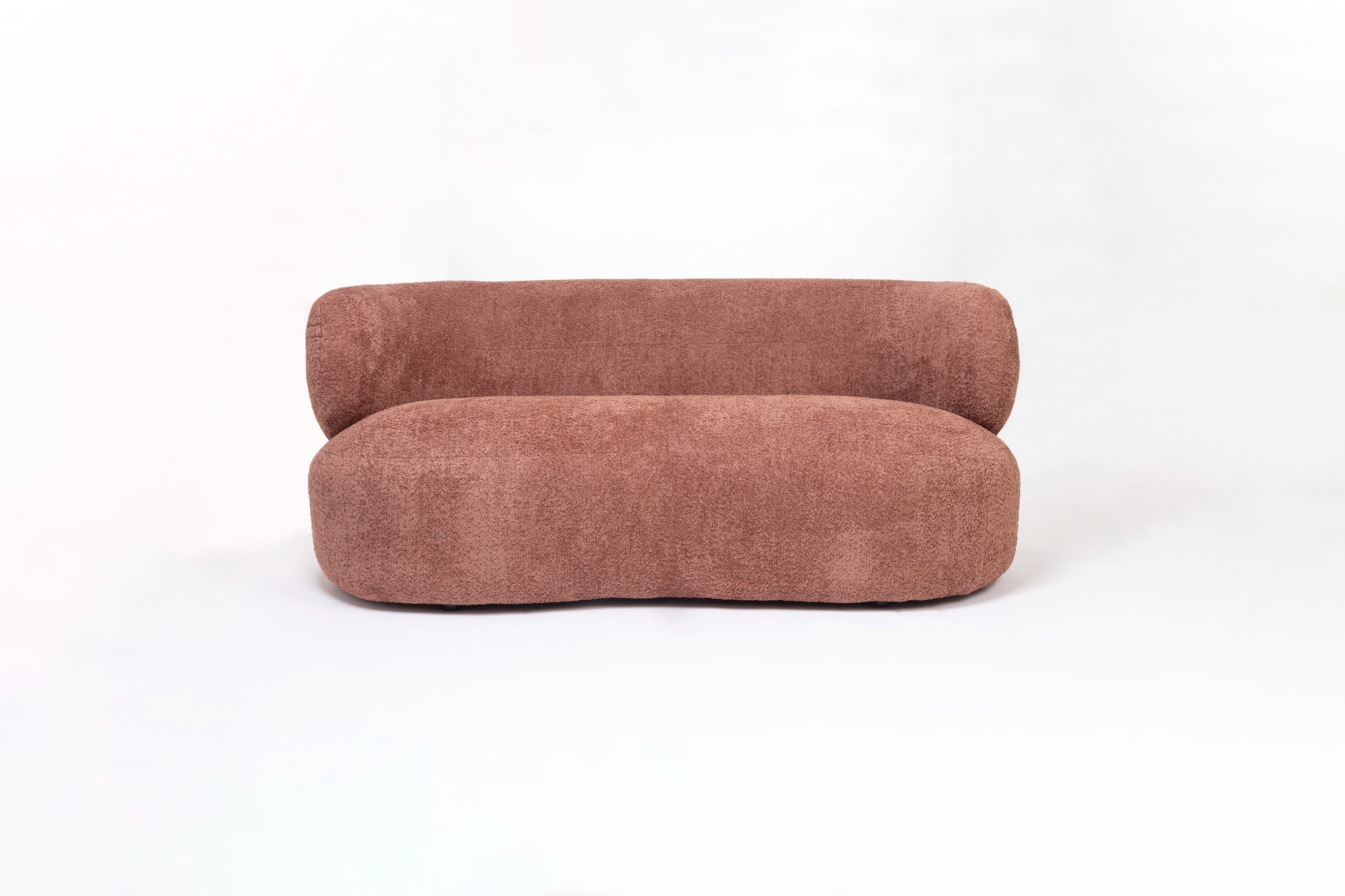 Lunara 2 Seater Sofa (Rose Brown)
