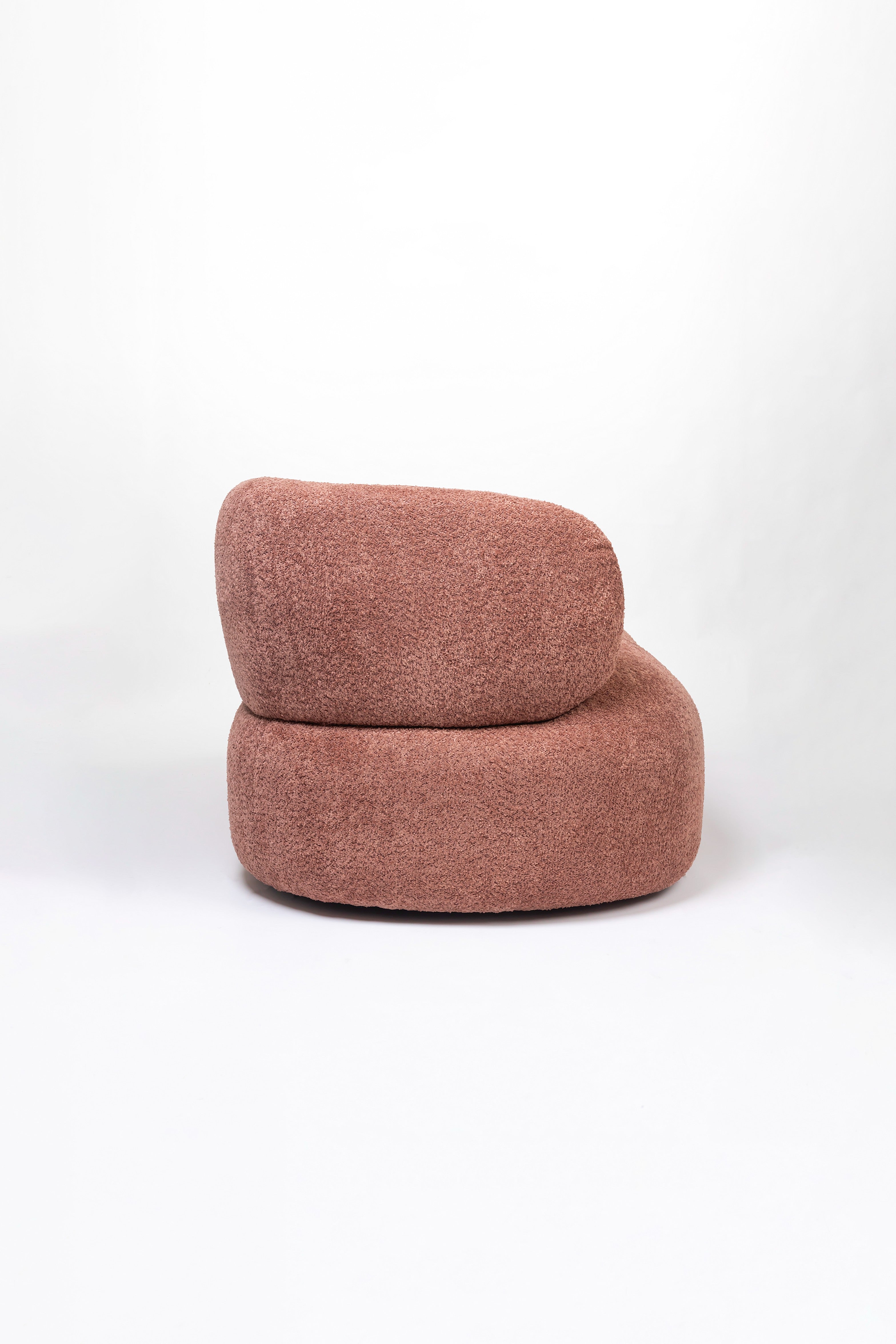 Lunara 2 Seater Sofa (Rose Brown)