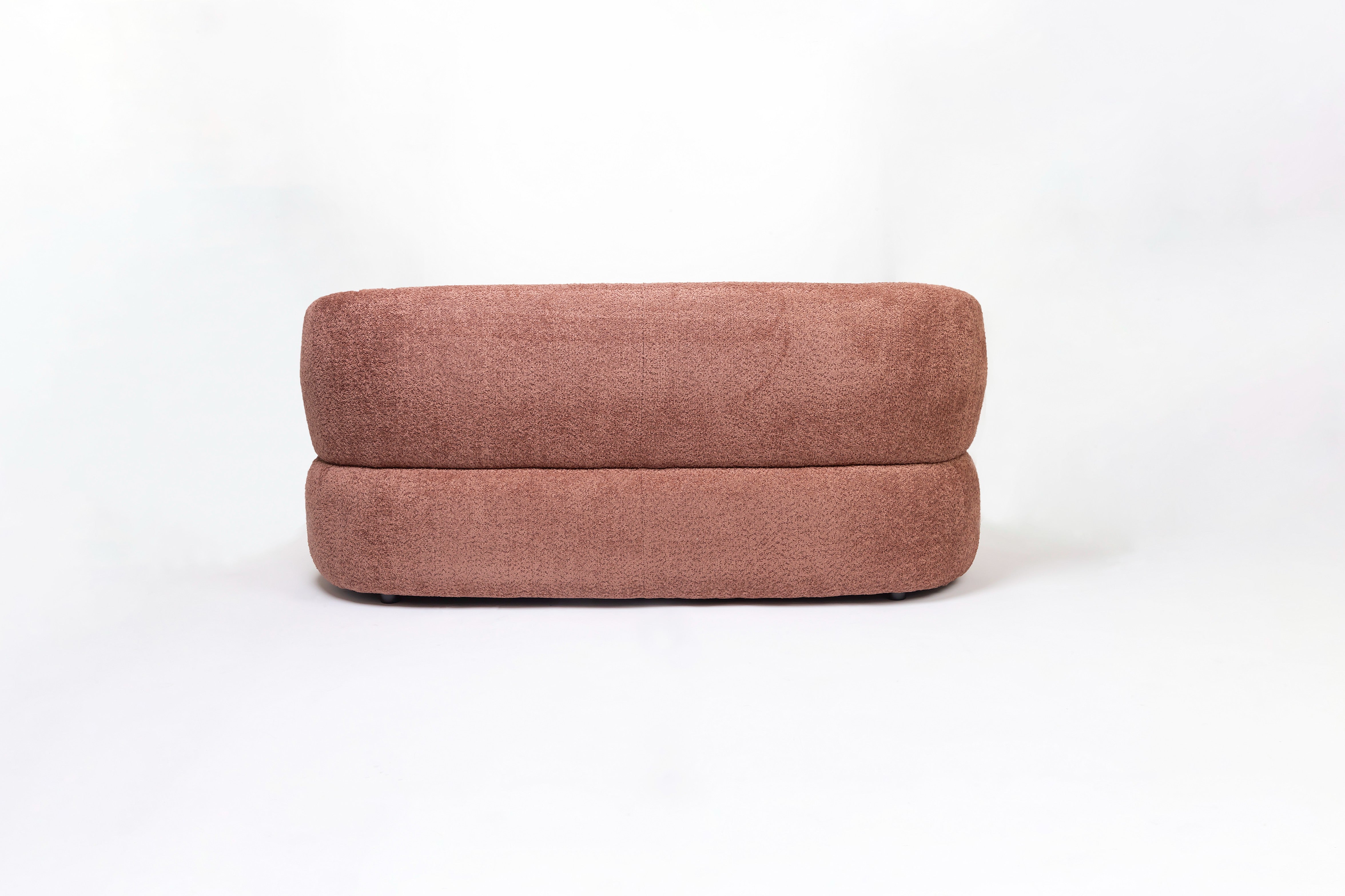 Lunara 2 Seater Sofa (Rose Brown)