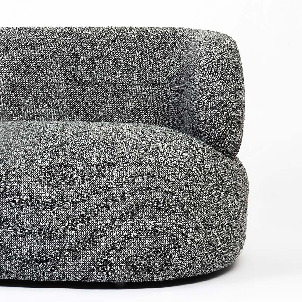 Volute 3 Seater Sofa (Black)