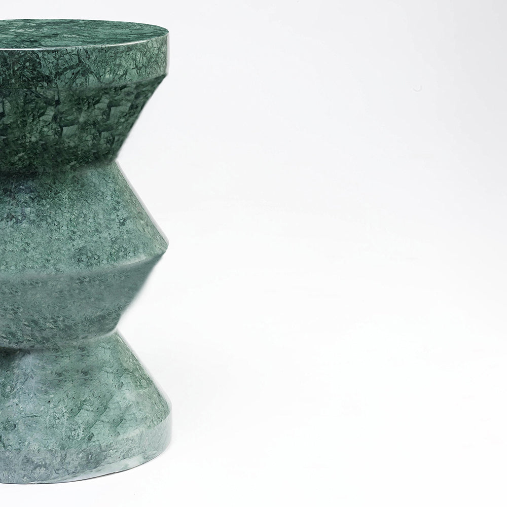 Clepsydra Side Table, Malachite