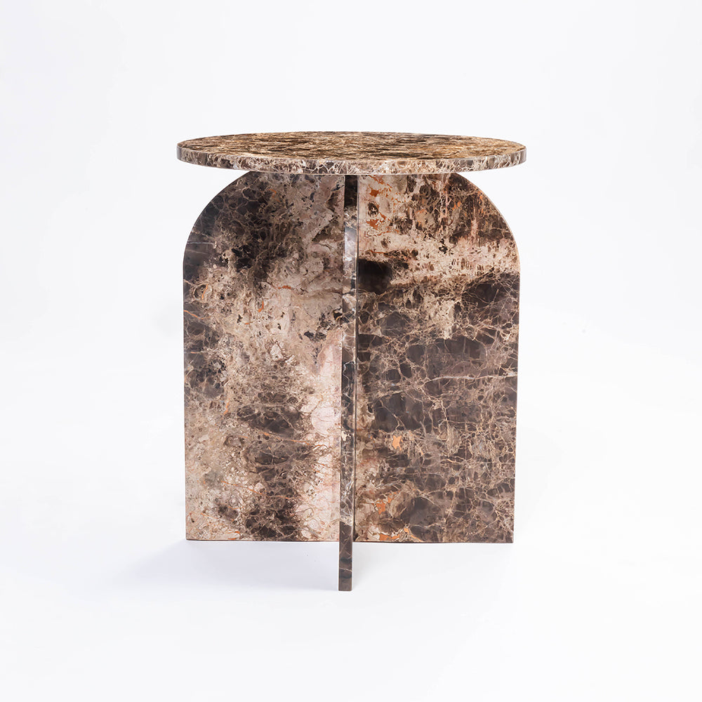 Stele Side Table, Emperador