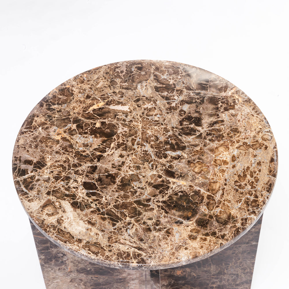 Stele Side Table, Emperador