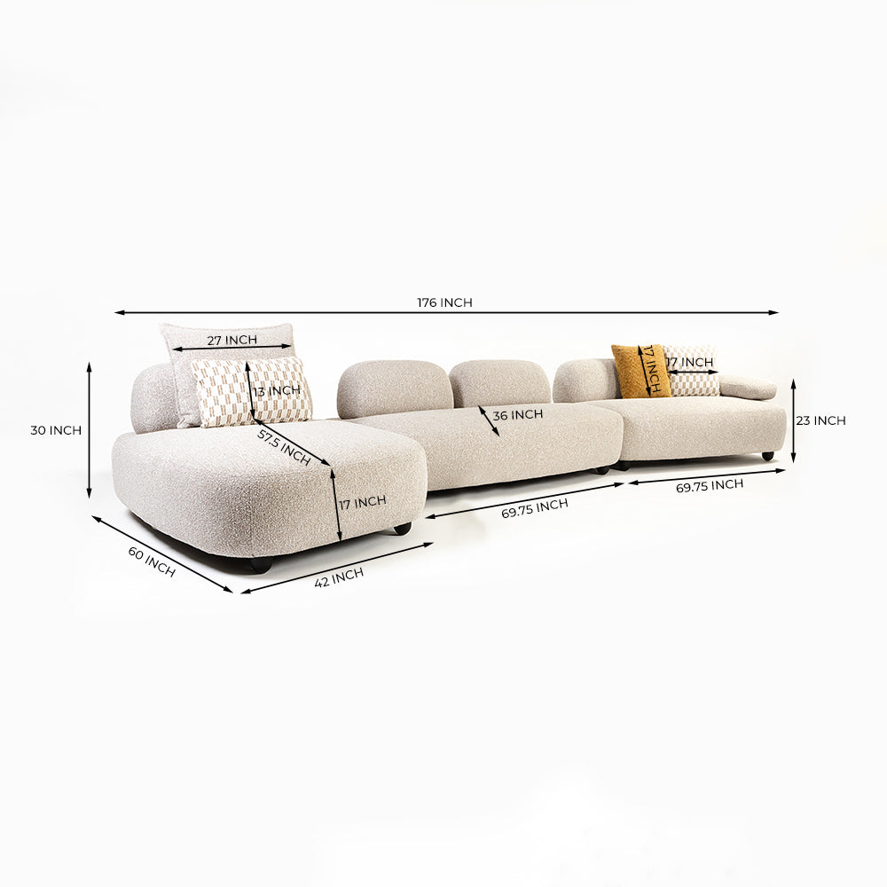 Atoll 5 Seater Sofa Set