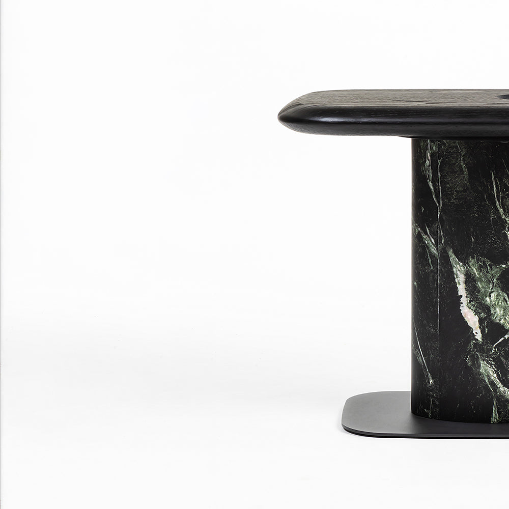 Pedestal Accent Table, Nero Verde