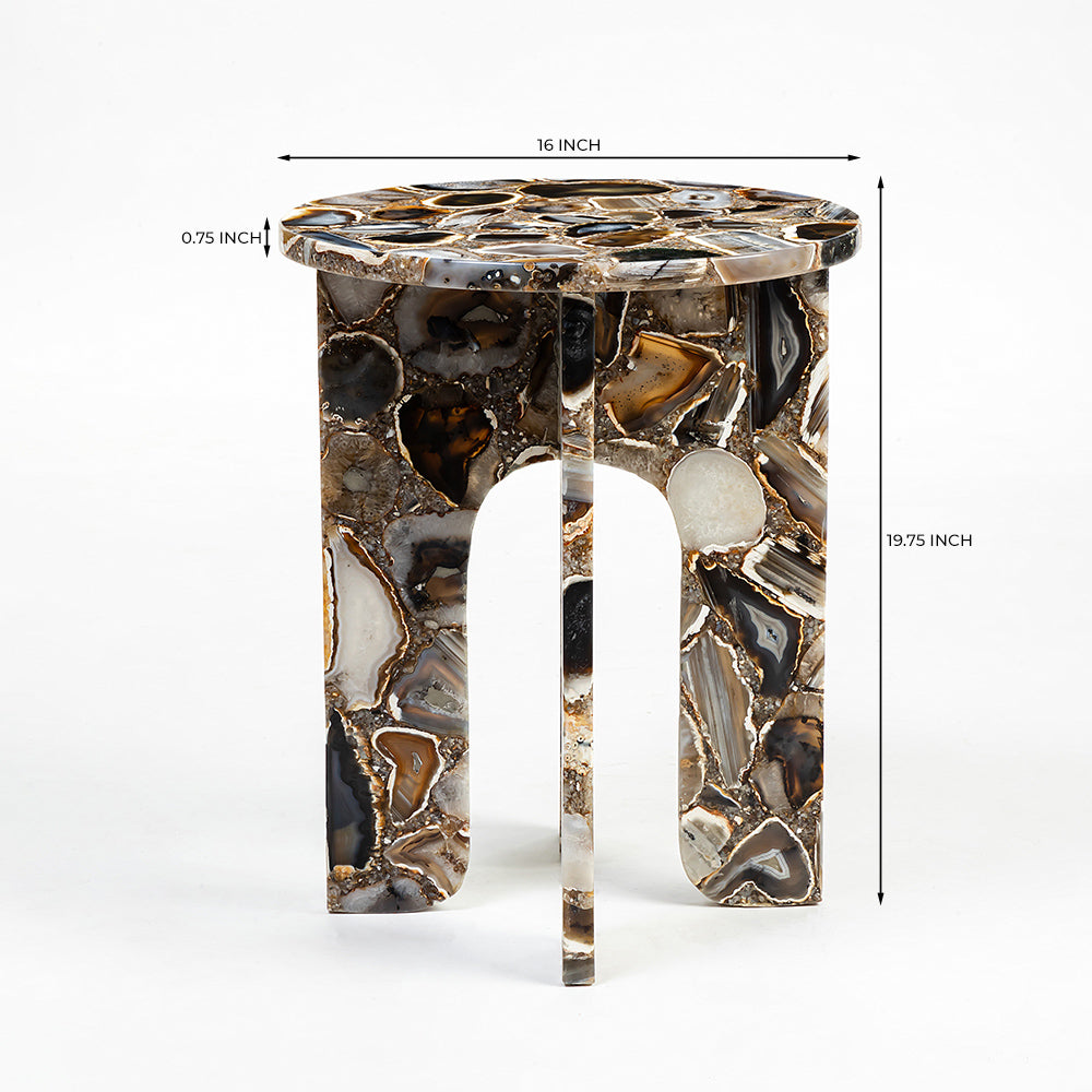 Orbit Accent Table, Agate