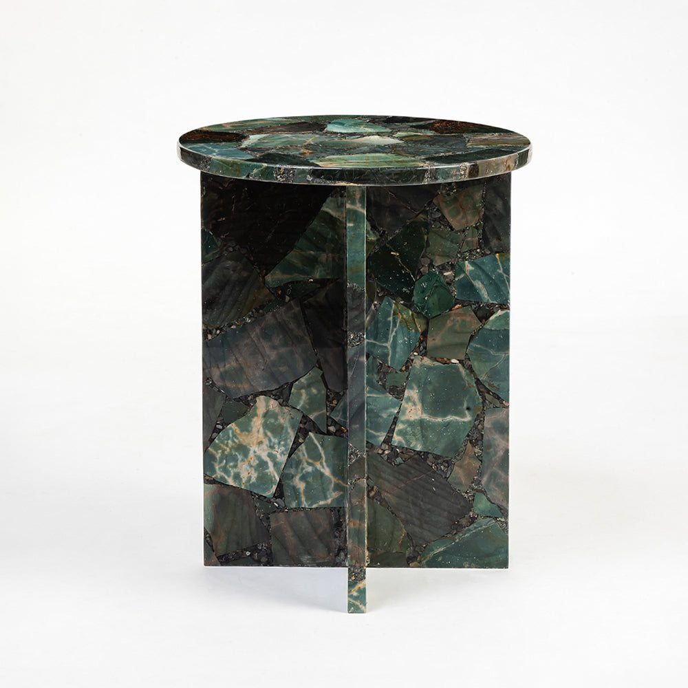 Disc Accent Table, Dark Agate
