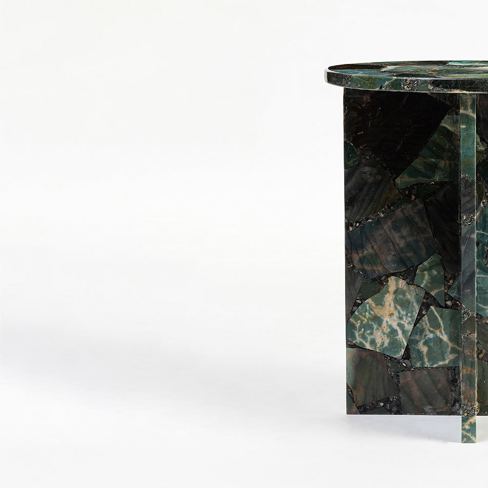 Disc Accent Table, Dark Agate