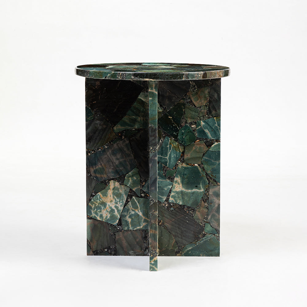 Disc Accent Table, Dark Agate
