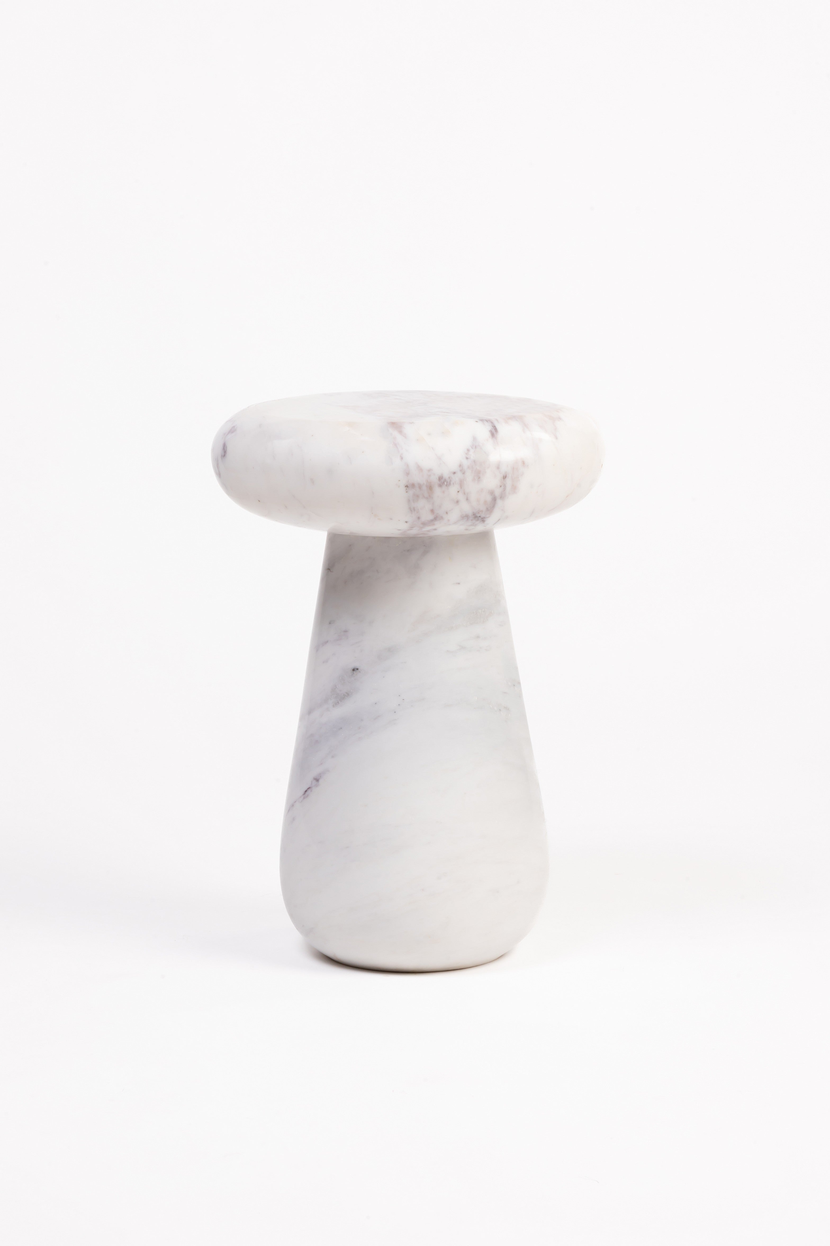 Boletus Accent Table, Bianco