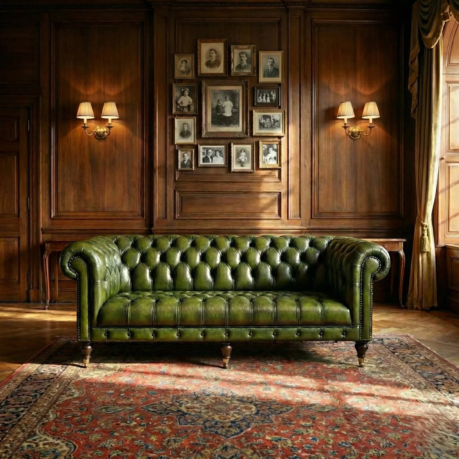 Held in Verdigris Sofa