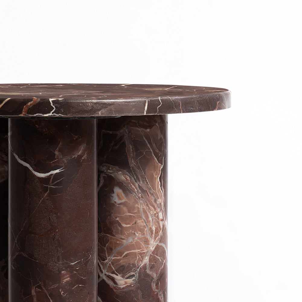 Colonnade Accent Table, Rosso