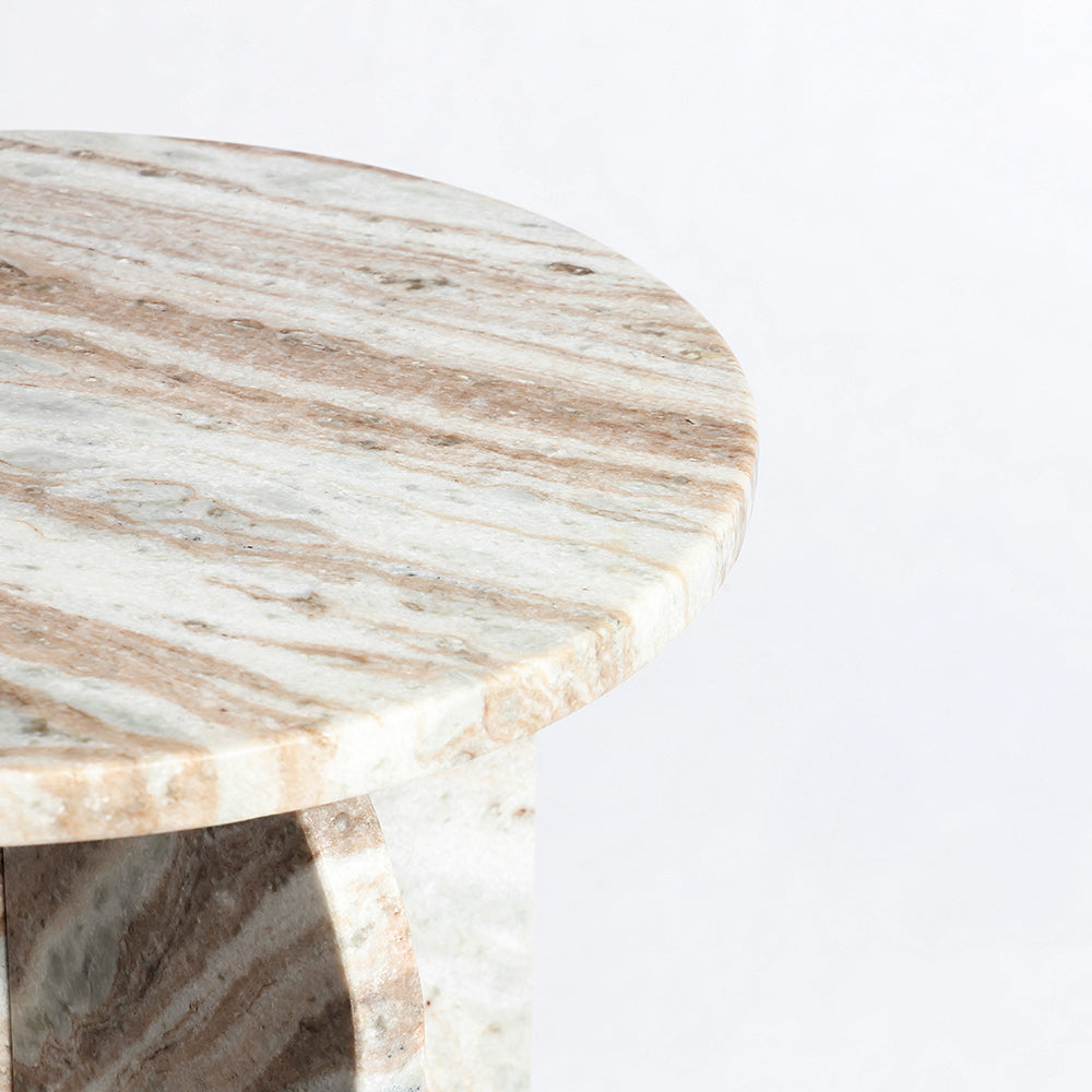 Lunette Accent Table, Sawar