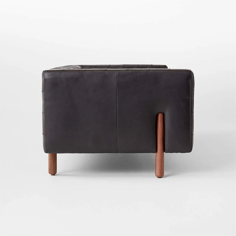Charcoal, Held in Wood Sofa