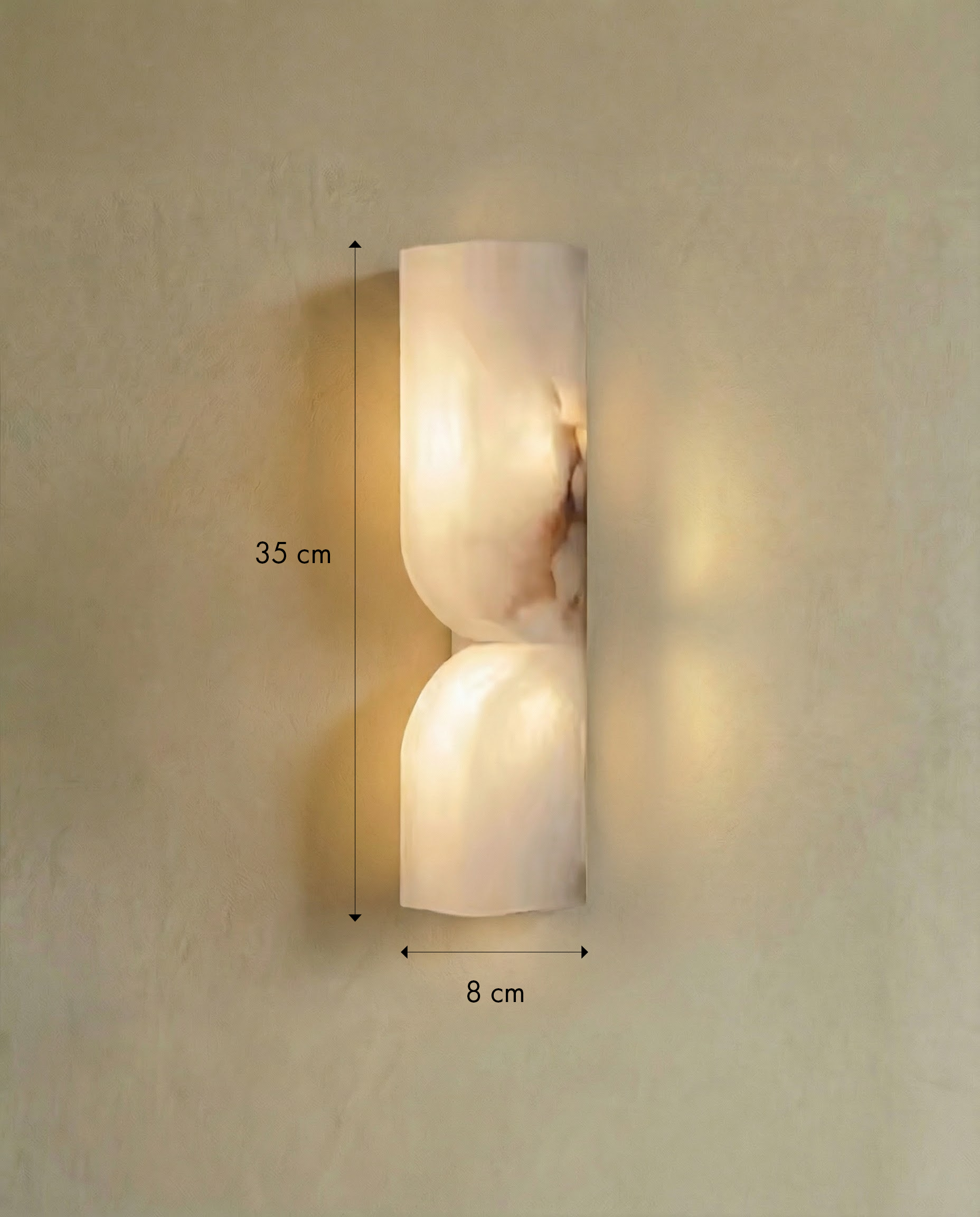 Averra Dual Stone Wall Light