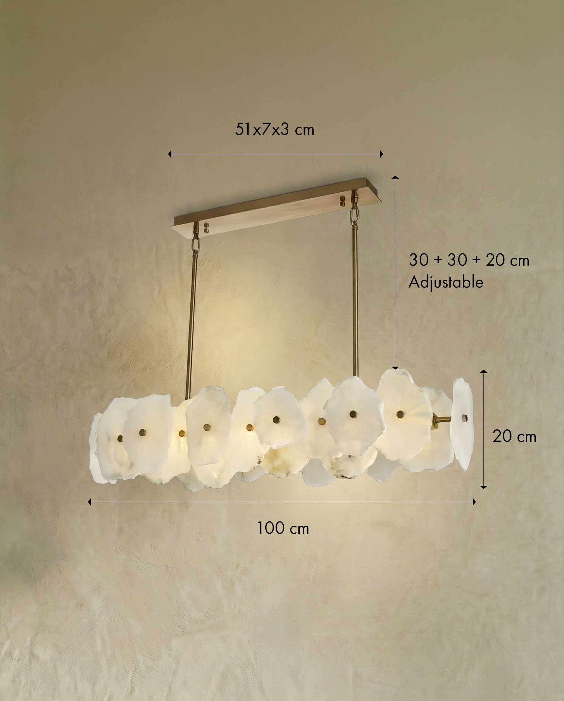 Solthera Stone Linear Pendant