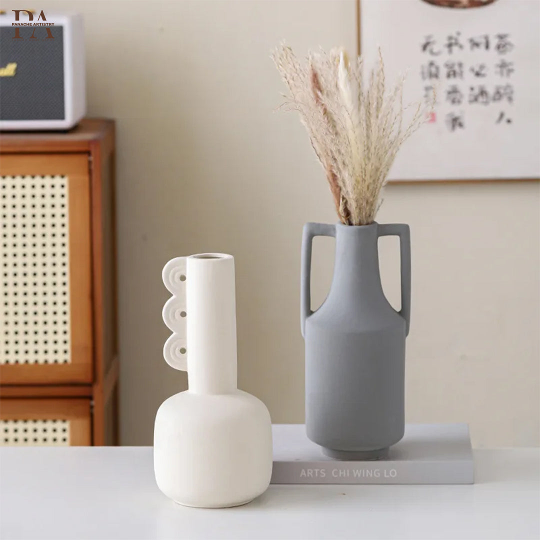 Lush Horizon Ceramic Vase Set