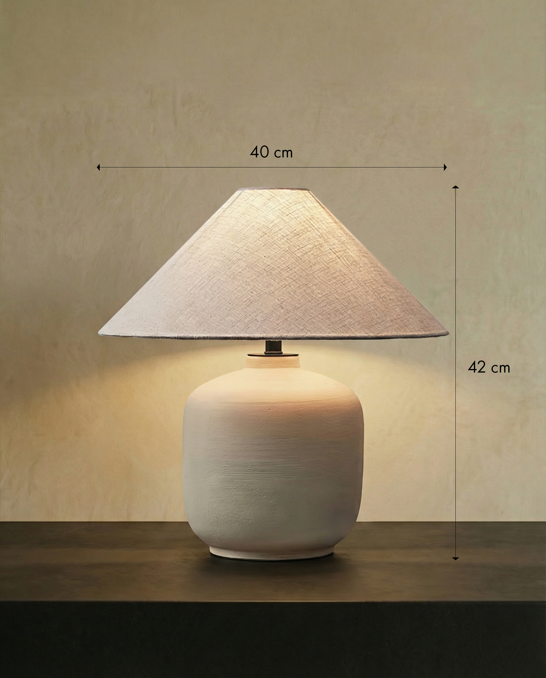 Eidon Linen Table Lamp