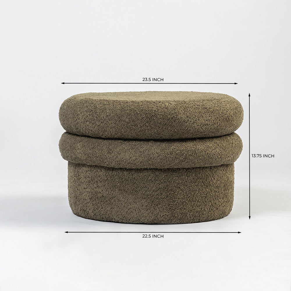 Tambour Pouf  (Green)