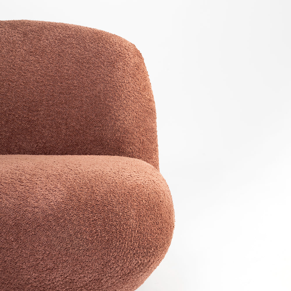Nuvola Lounge Chair - Rose Brown