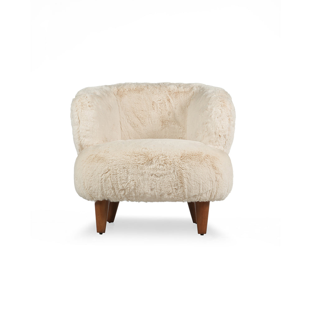 Pluma Lounge Chair , Cream