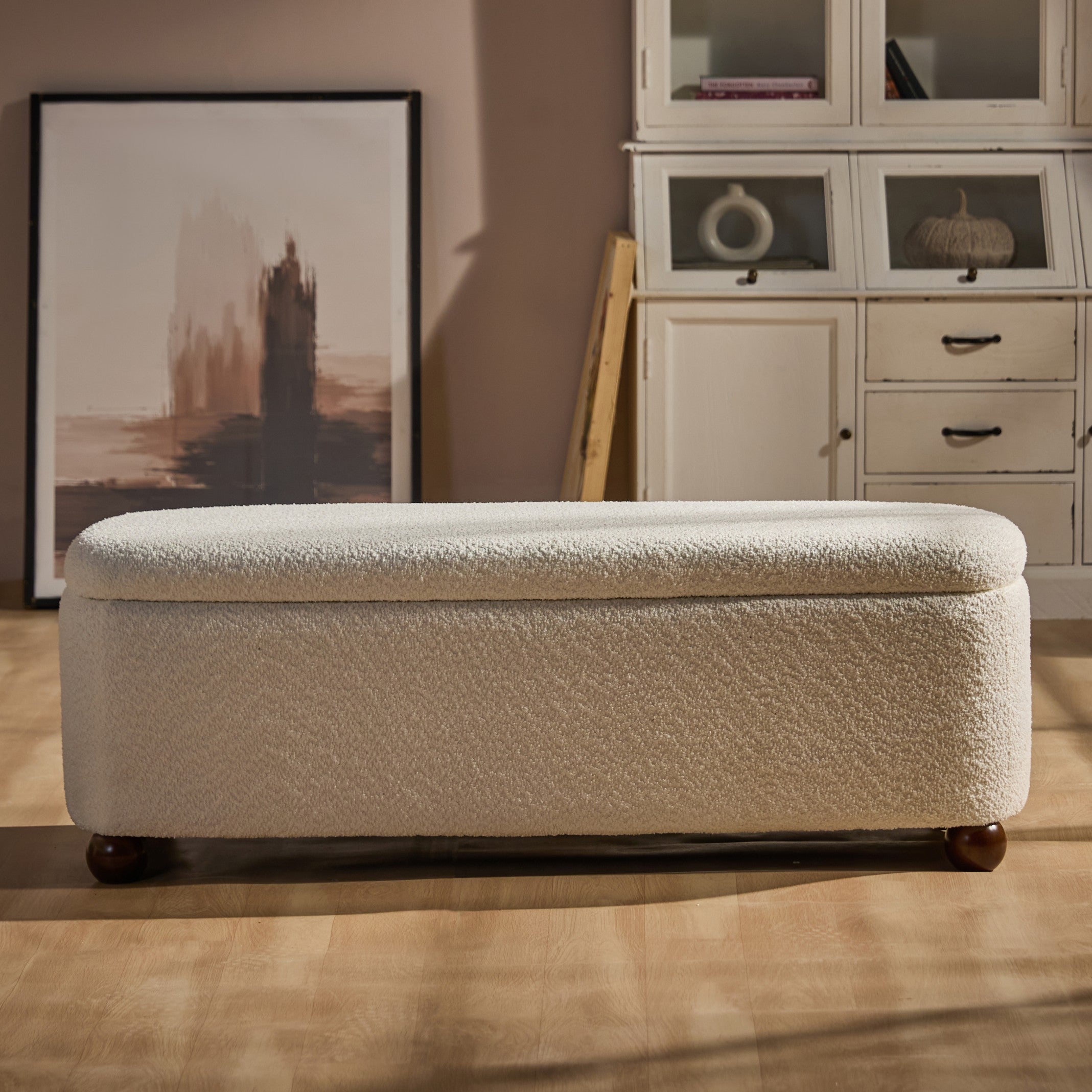 Coffer Bench , White