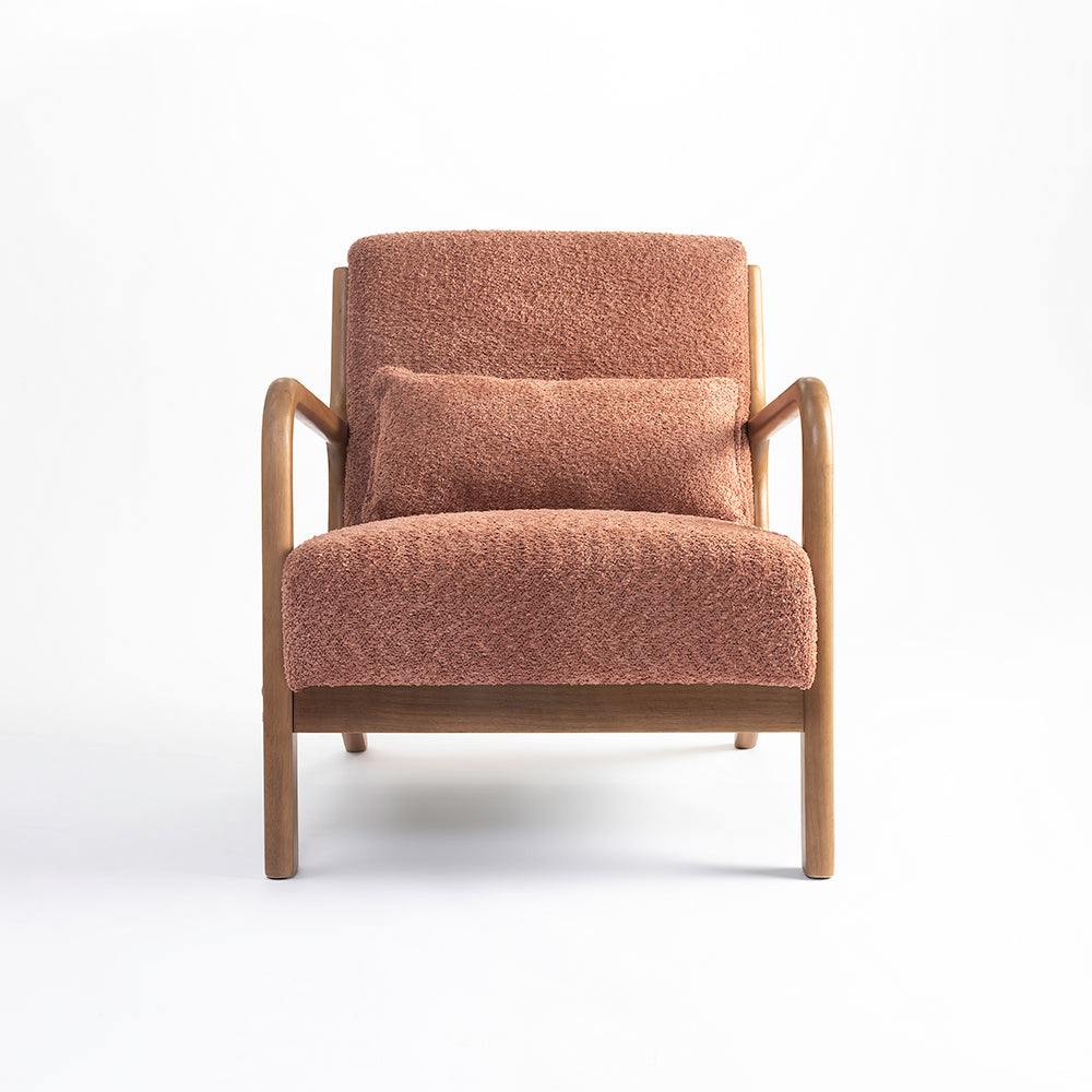 Alma Armchair, Rose Brown