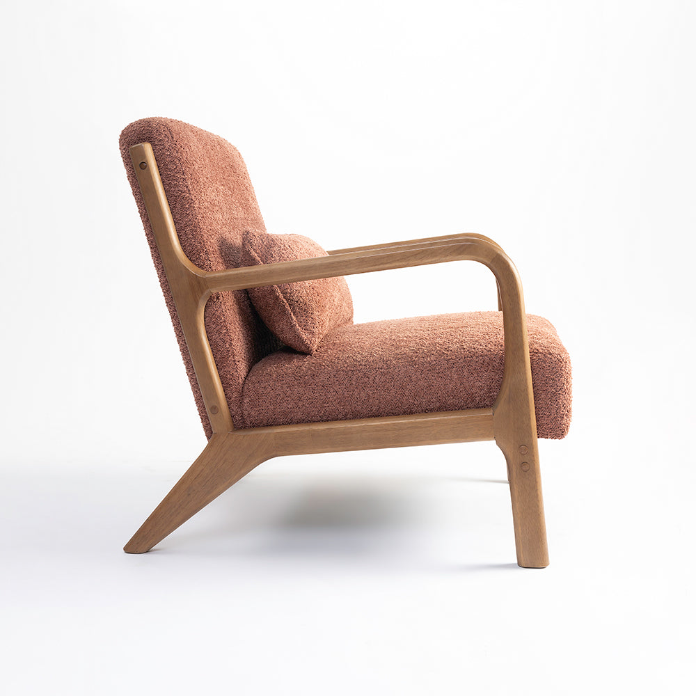 Alma Armchair, Rose Brown