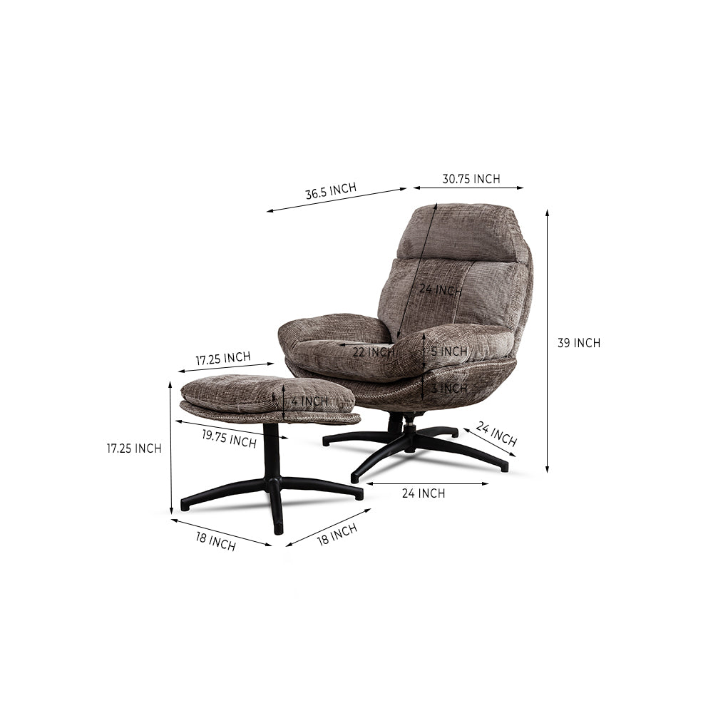 Sanctum Chair & Ottoman