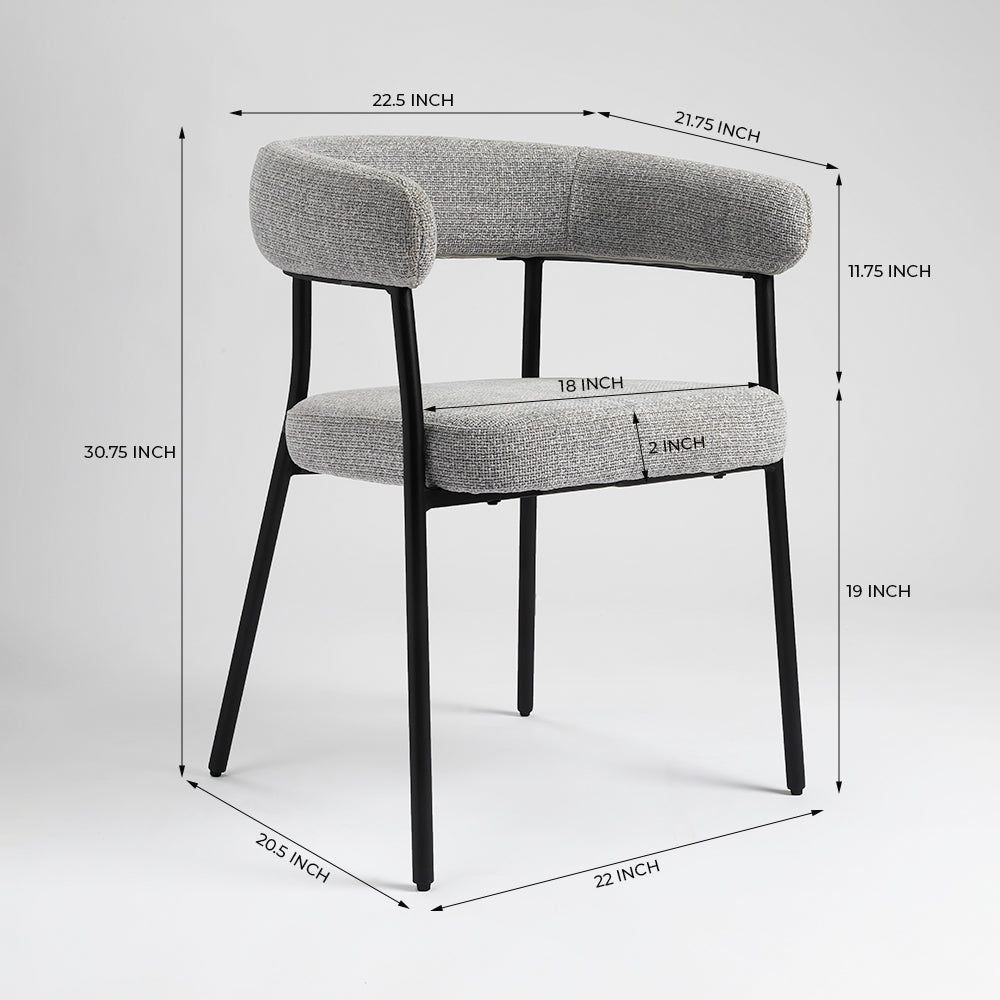 Cirque Dining Chair - Grey