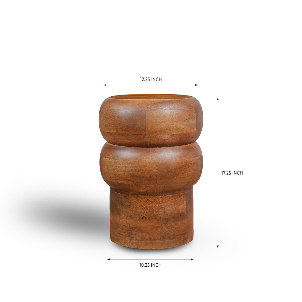 Totem Accent Table, Mango