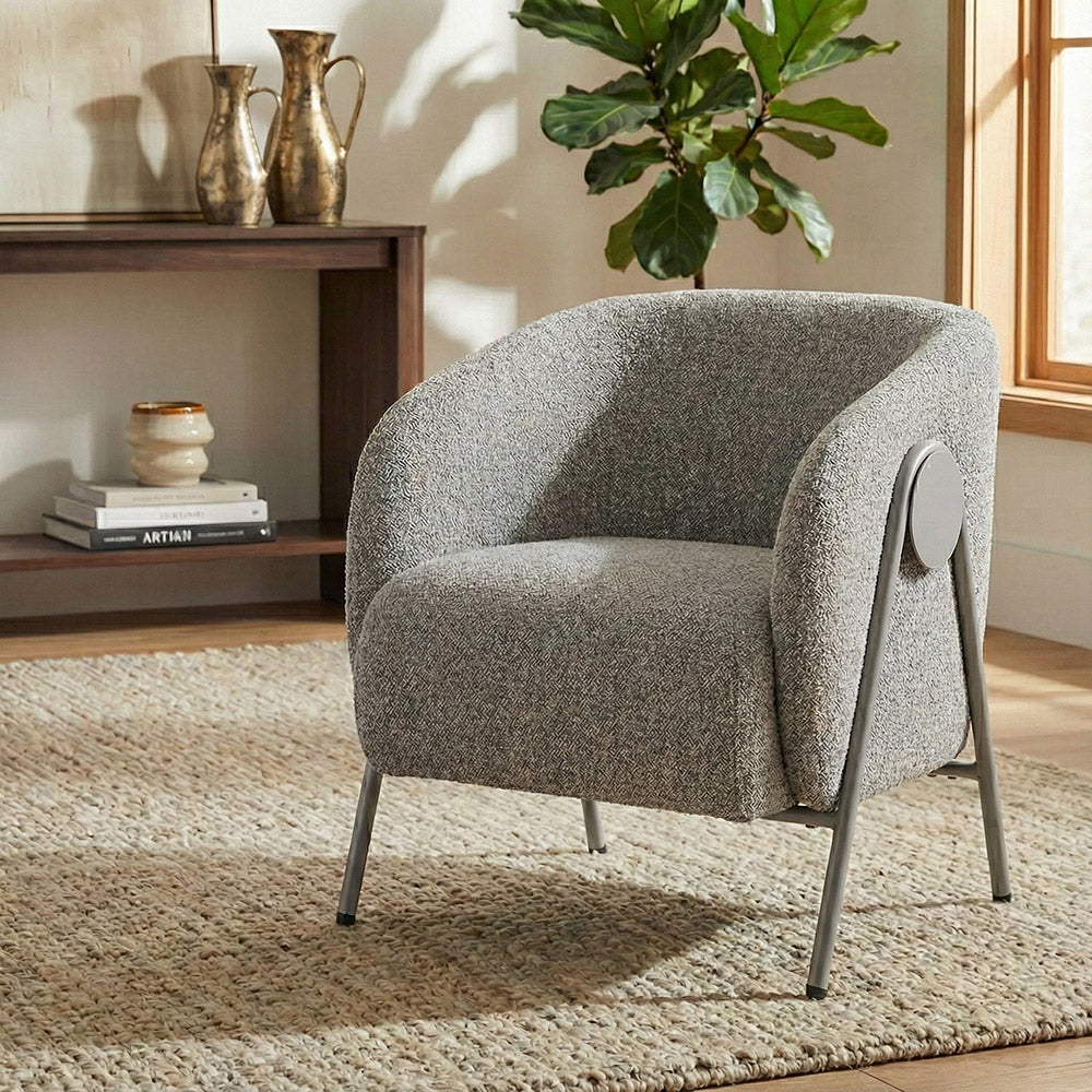 Fermoir Lounge Chair , Grey