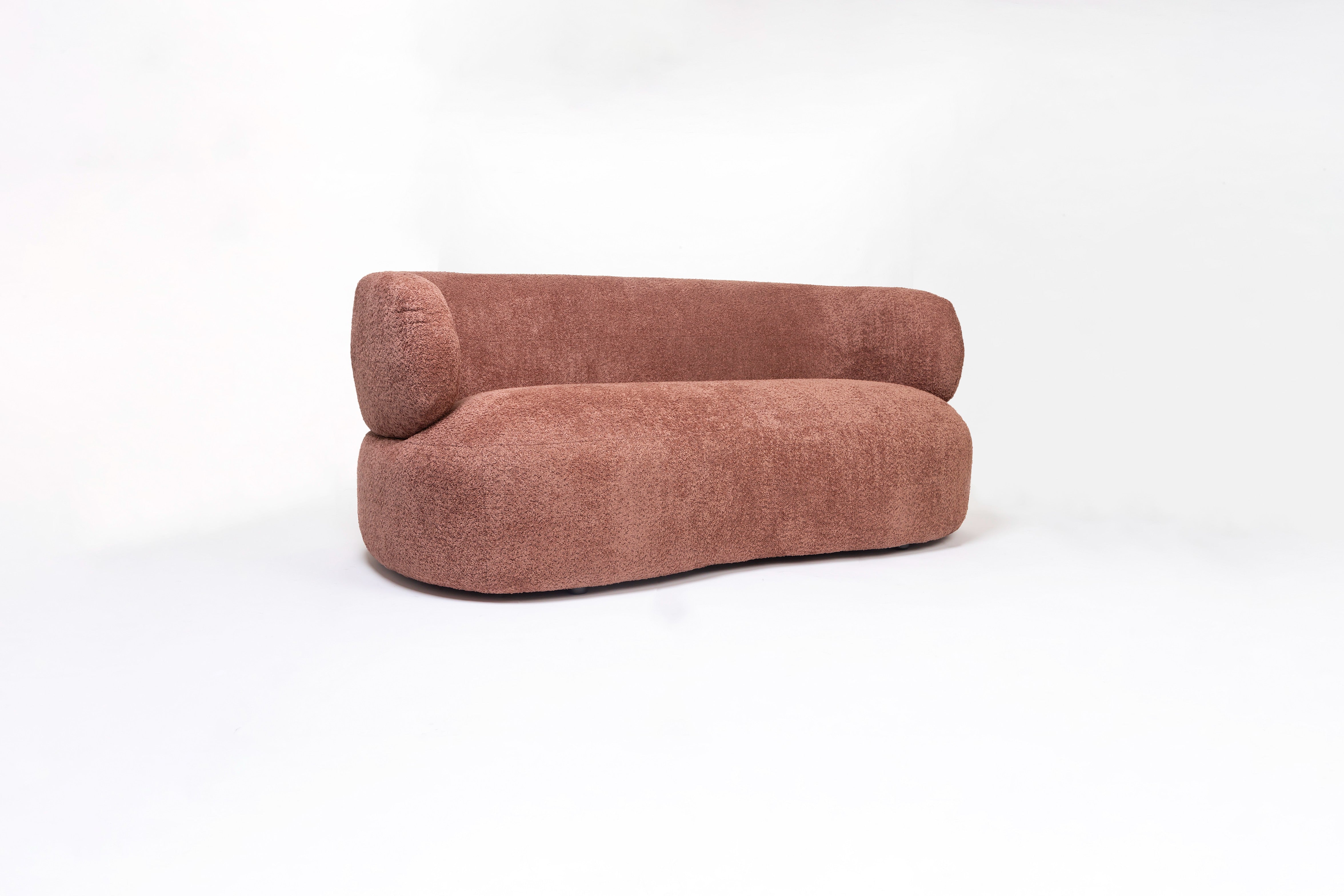 Lunara 2 Seater Sofa (Rose Brown)
