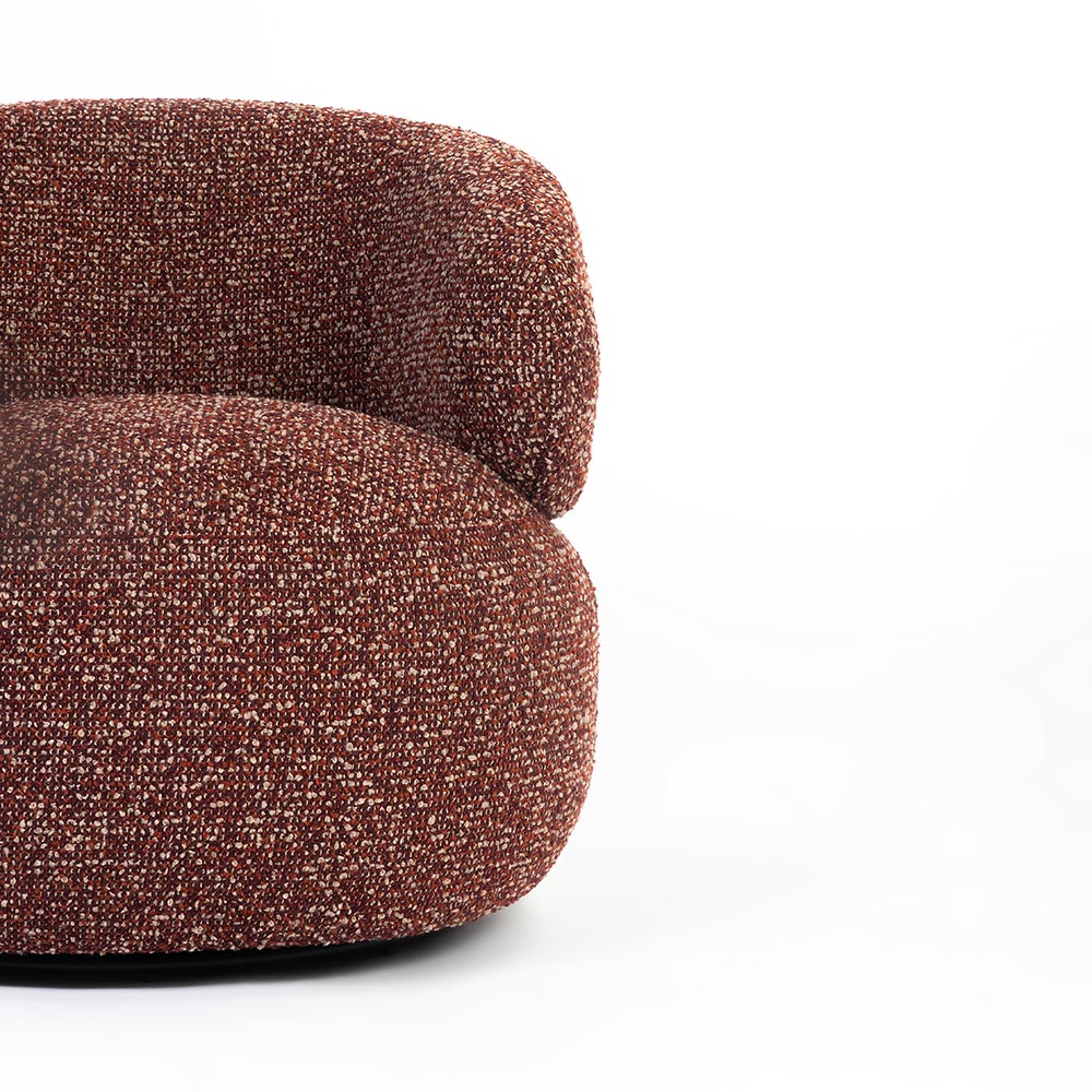 Cairn Swivel Chair, Red