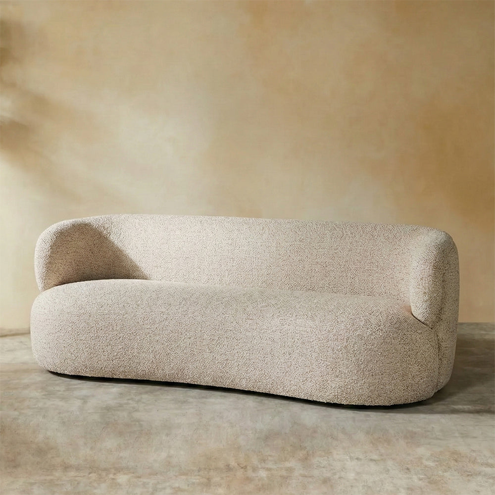 Volute 3 Seater Sofa (Beige)
