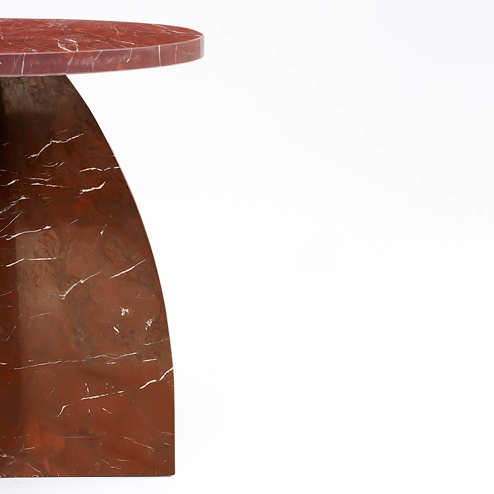 Calice Side Table, Rosso