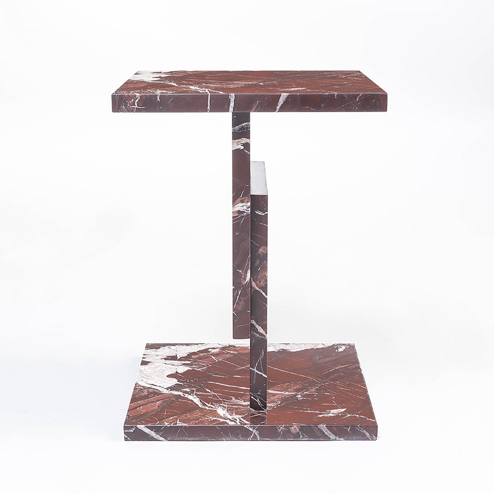 Ara Side Table, Rosso