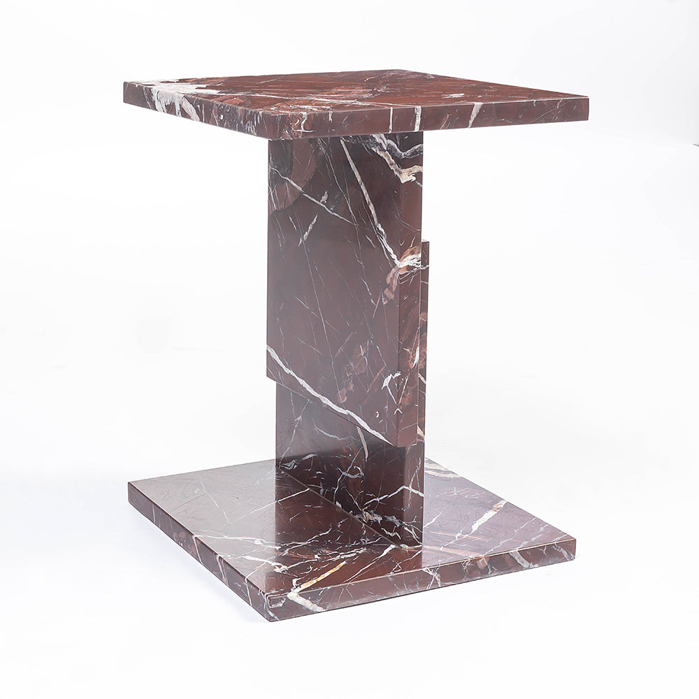 Ara Side Table, Rosso
