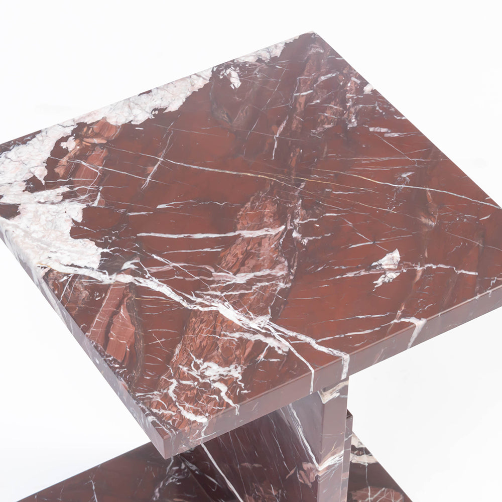 Ara Side Table, Rosso