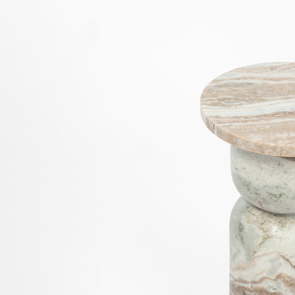 Spool Accent Table, Sawar